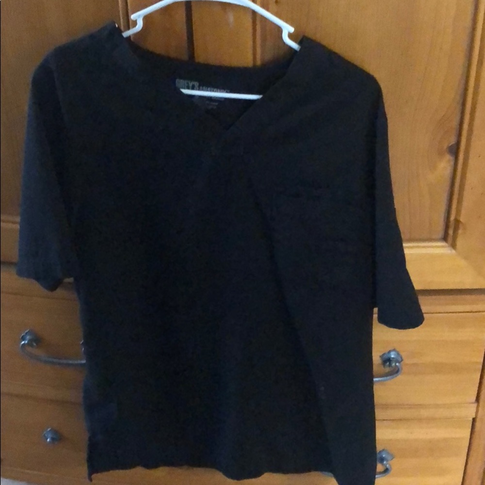 Black scrub top